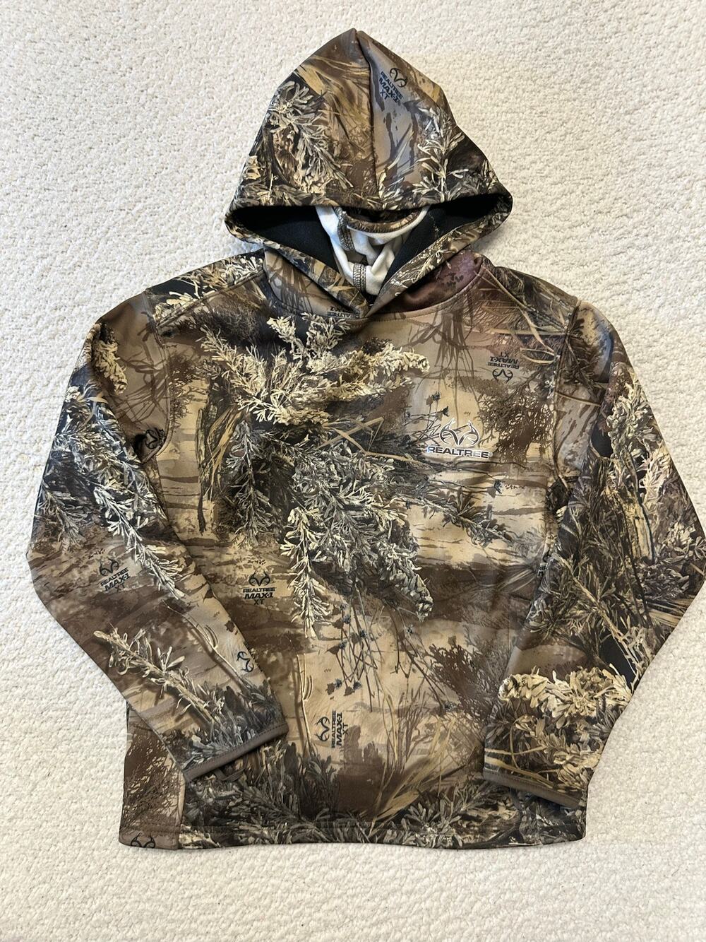 RealTree Boys Camo Pullover Hoodie Medium